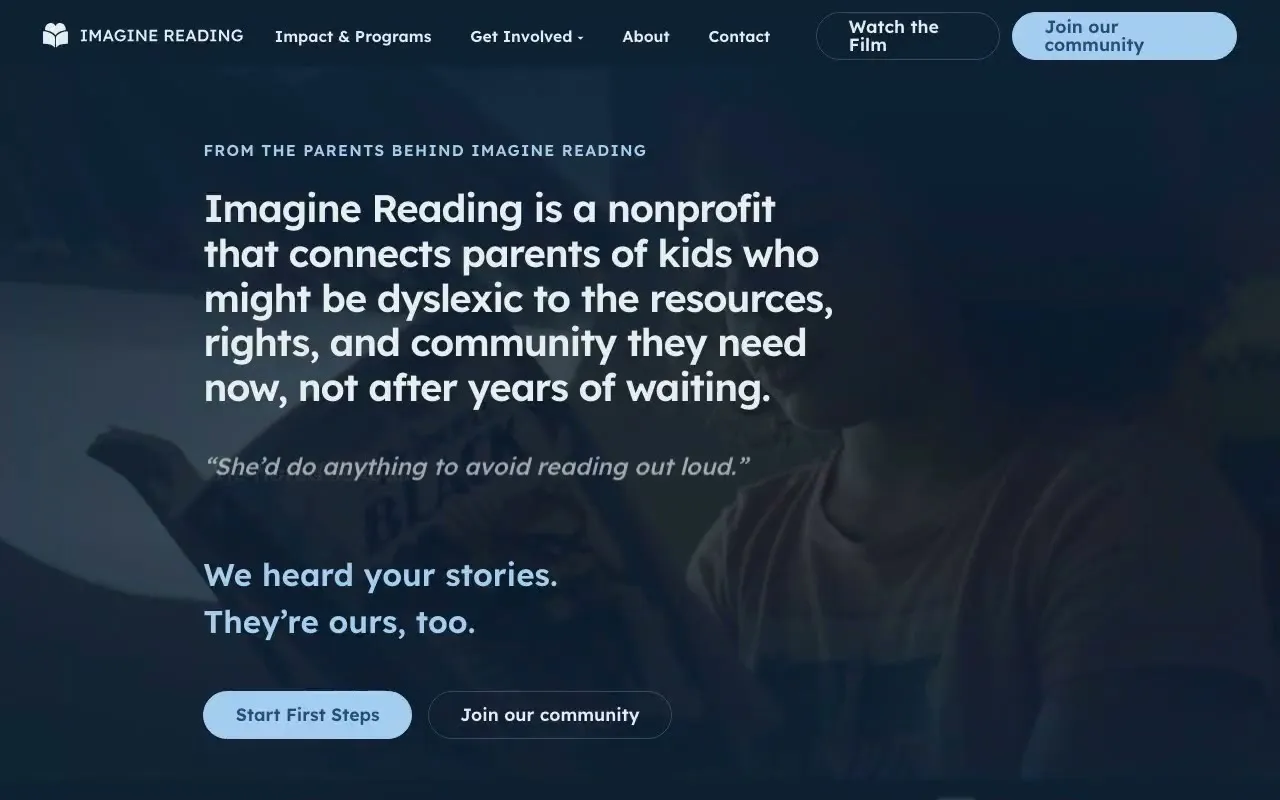 Imagine Reading, on Astro.