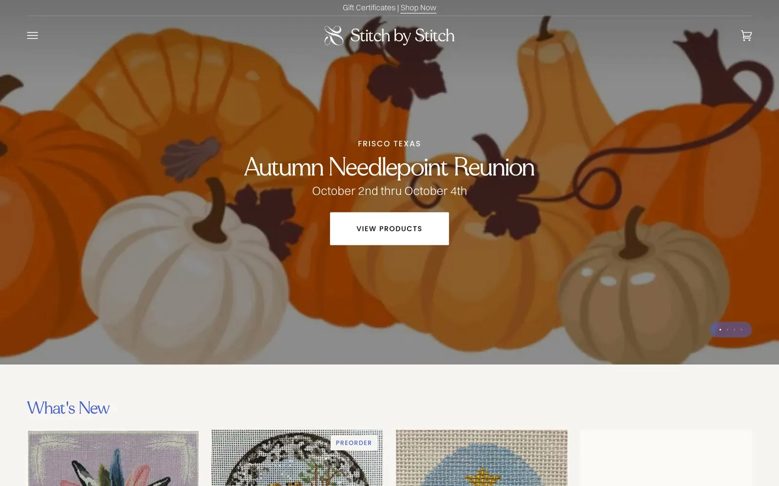 Stitch by Stitch, on Shopify.