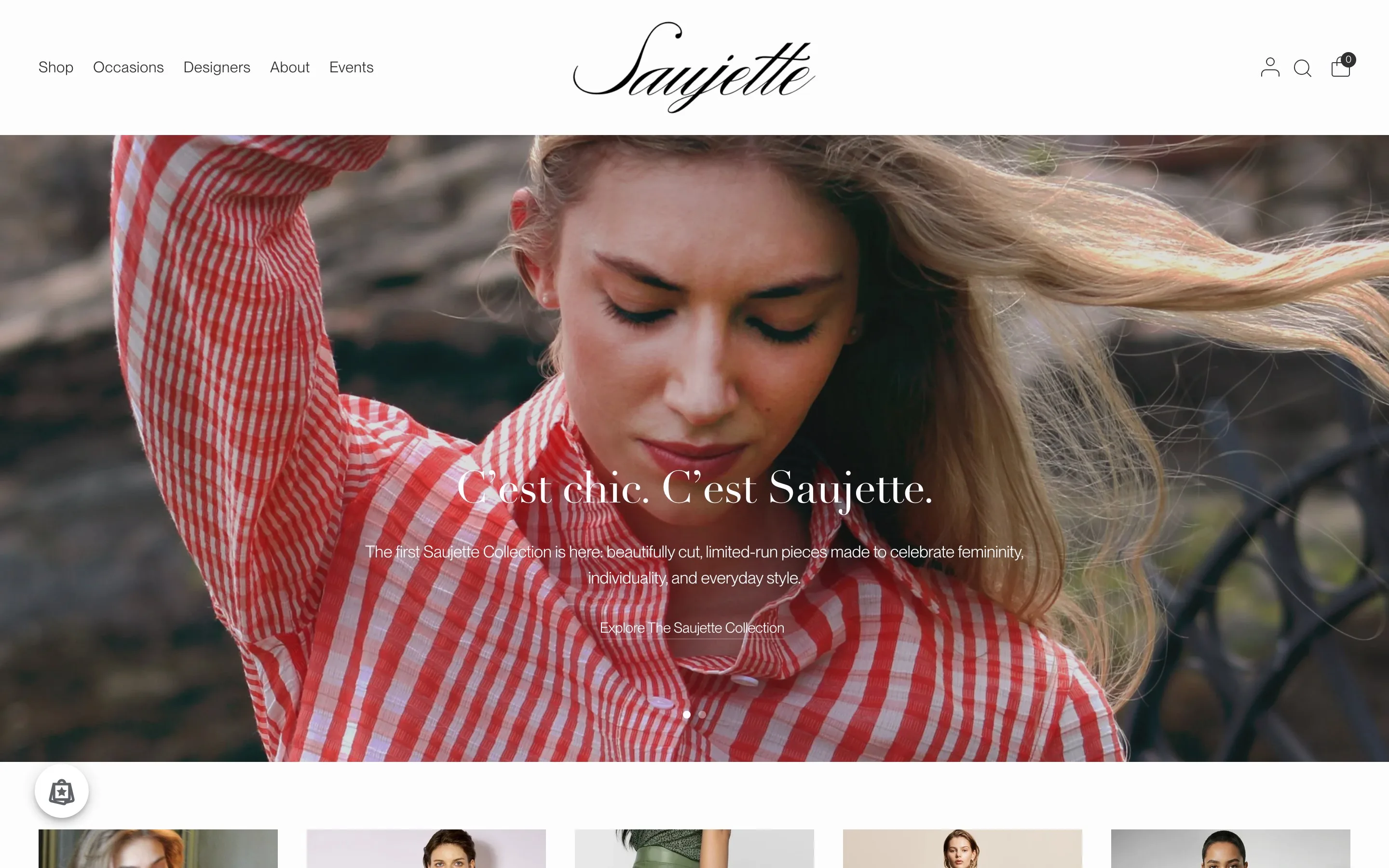 Saujette website: Home