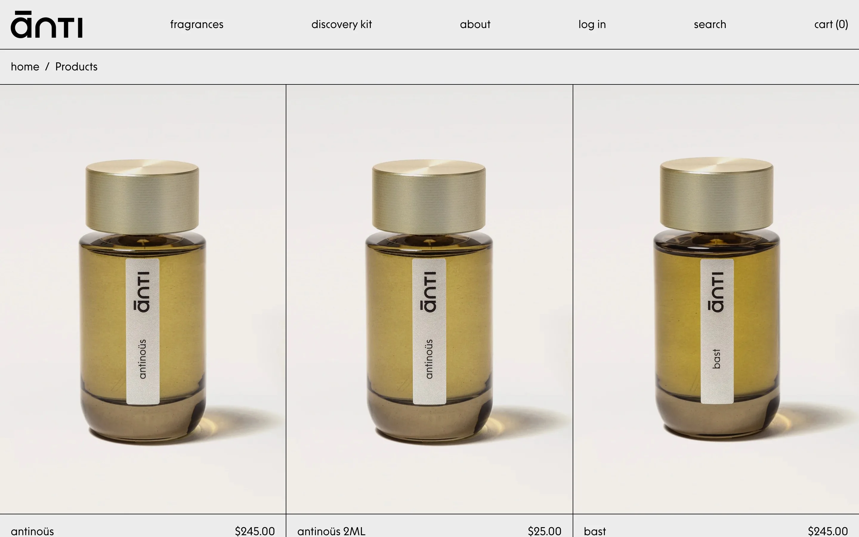 Anti website: All fragrances