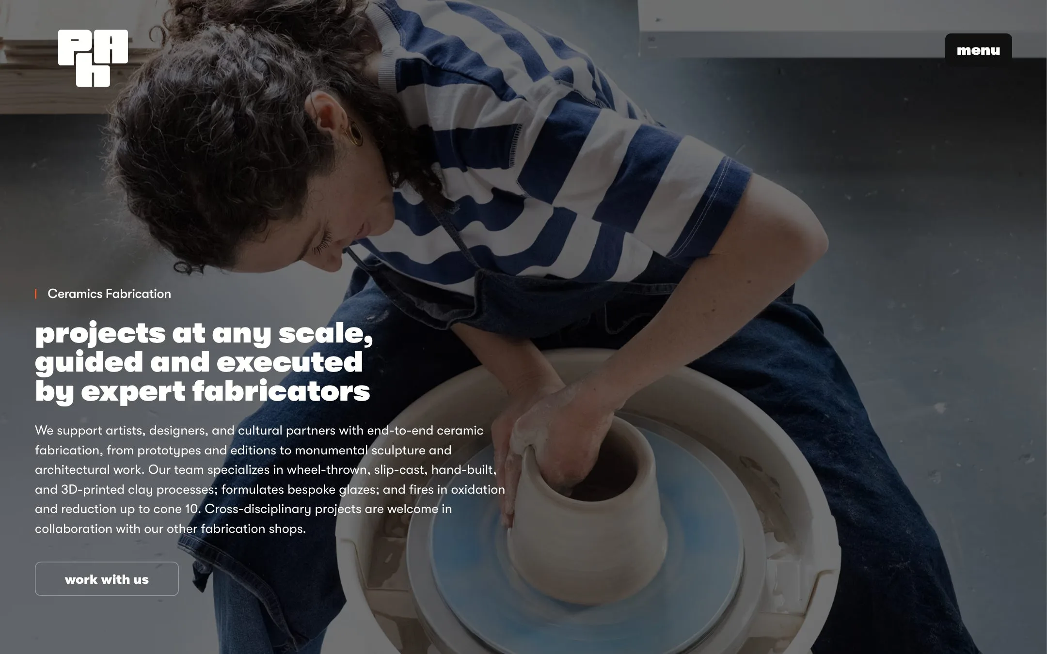Powerhouse Arts website: Ceramics fabrication